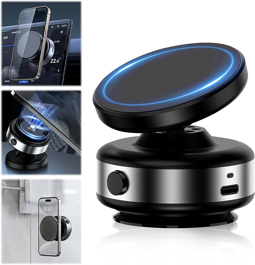 360° Rotatable Car Magnetic Phone Holder,360magnetic Phone Holder, Electric Vacuum Magnetic Car ... | Amazon (US)