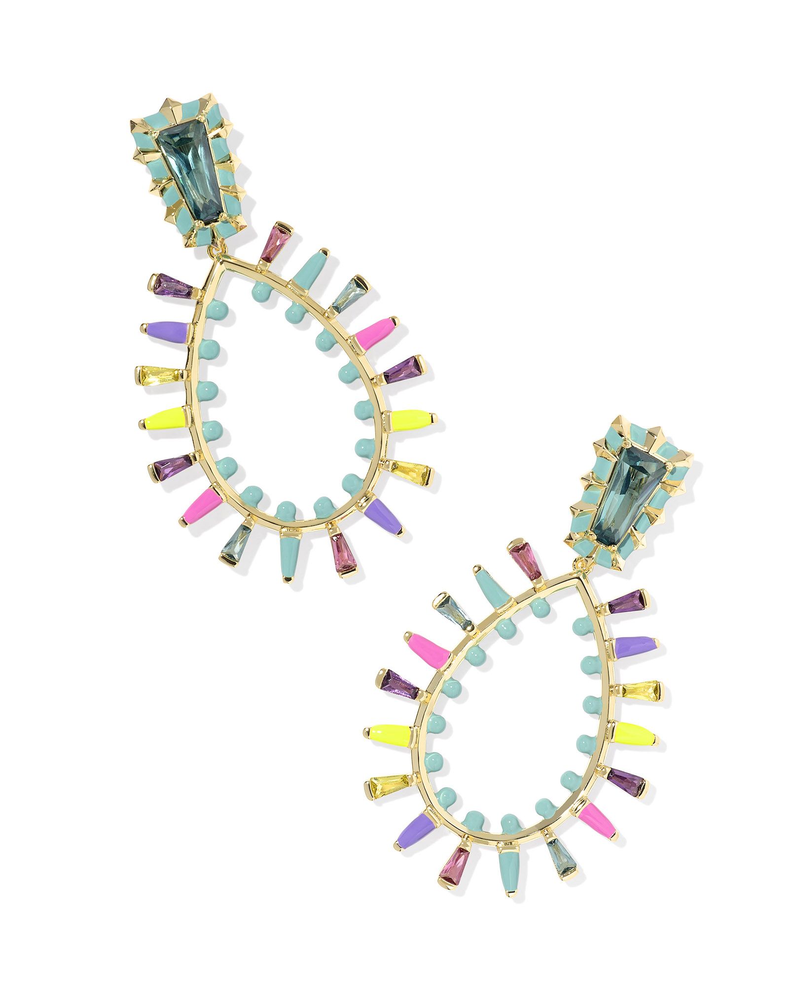 Kelsey Gold Statement Earrings in Multi Mix | Kendra Scott