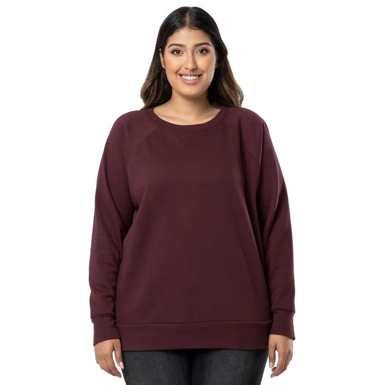 Terra & Sky Women's Plus Size Fleece Sweatshirt, Sizes 0X-4X | Walmart (US)