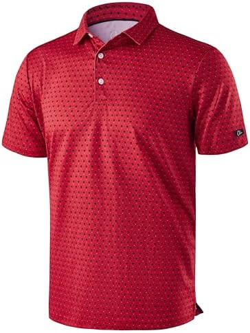 Obla Mens Golf Polo Shirts Short Sleeve Dry Fit Performance Moisture Wicking Casual Print Collare... | Amazon (US)