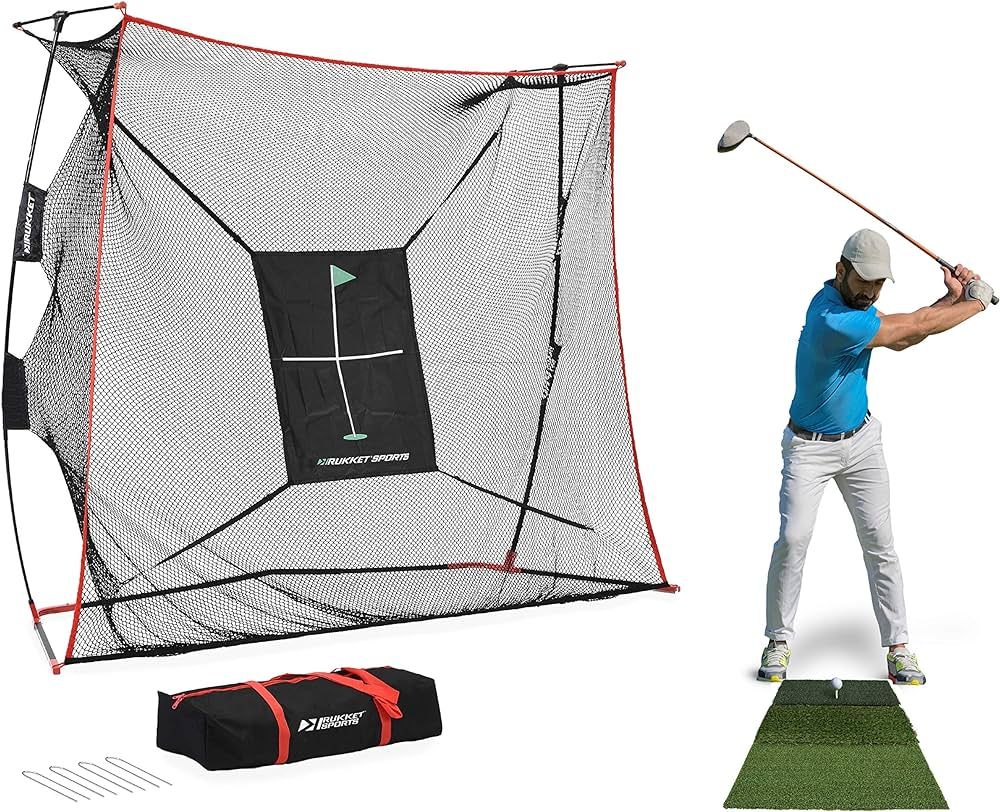 Amazon.com : Rukket 9x7x3ft Haack Golf Net Pro, Practice Driving Indoor and Outdoor, Professional... | Amazon (US)