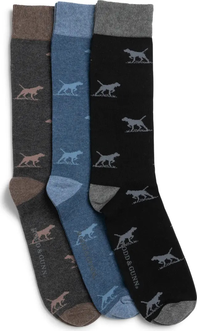 Dogs-a-Plenty Assorted 3-Pack Cotton Blend Crew Socks | Nordstrom