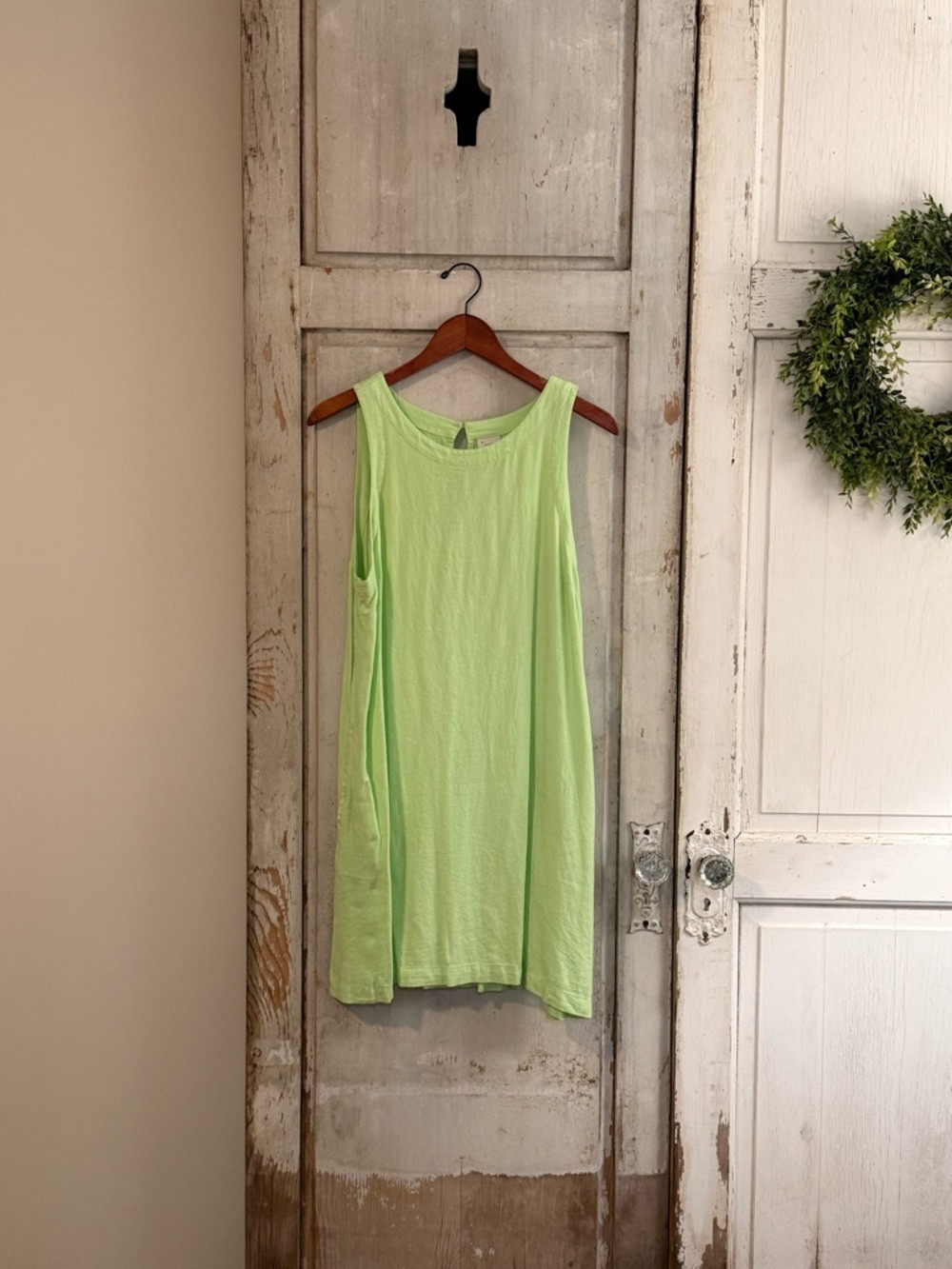 a new day Bright Lime Green Sleeveless Shift Dress | Poshmark