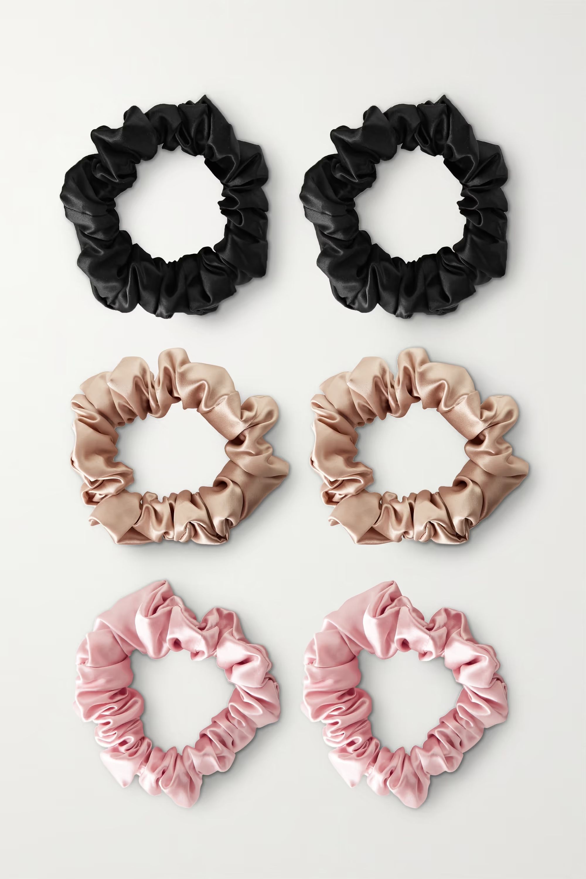 Set of six large silk hair ties | NET-A-PORTER (US)