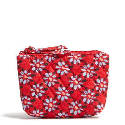 Vera Bradley Women's Outlet Cotton Essential Zip-Top Pouch Venetian Flowers | Target