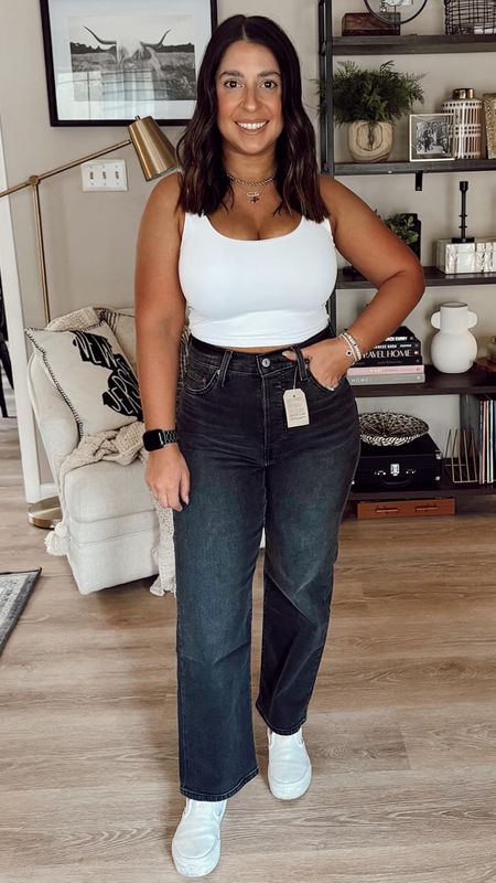Amazon Levi’s jeans in the color black rinse: obsessed. They are petite friendly and have a little stretch. I’m wearing my TTS 28! Pair with a cropped white top or tank for a cute spring look! Petite friendly jeans, spring outfit, summer outfit

#LTKfindsunder100