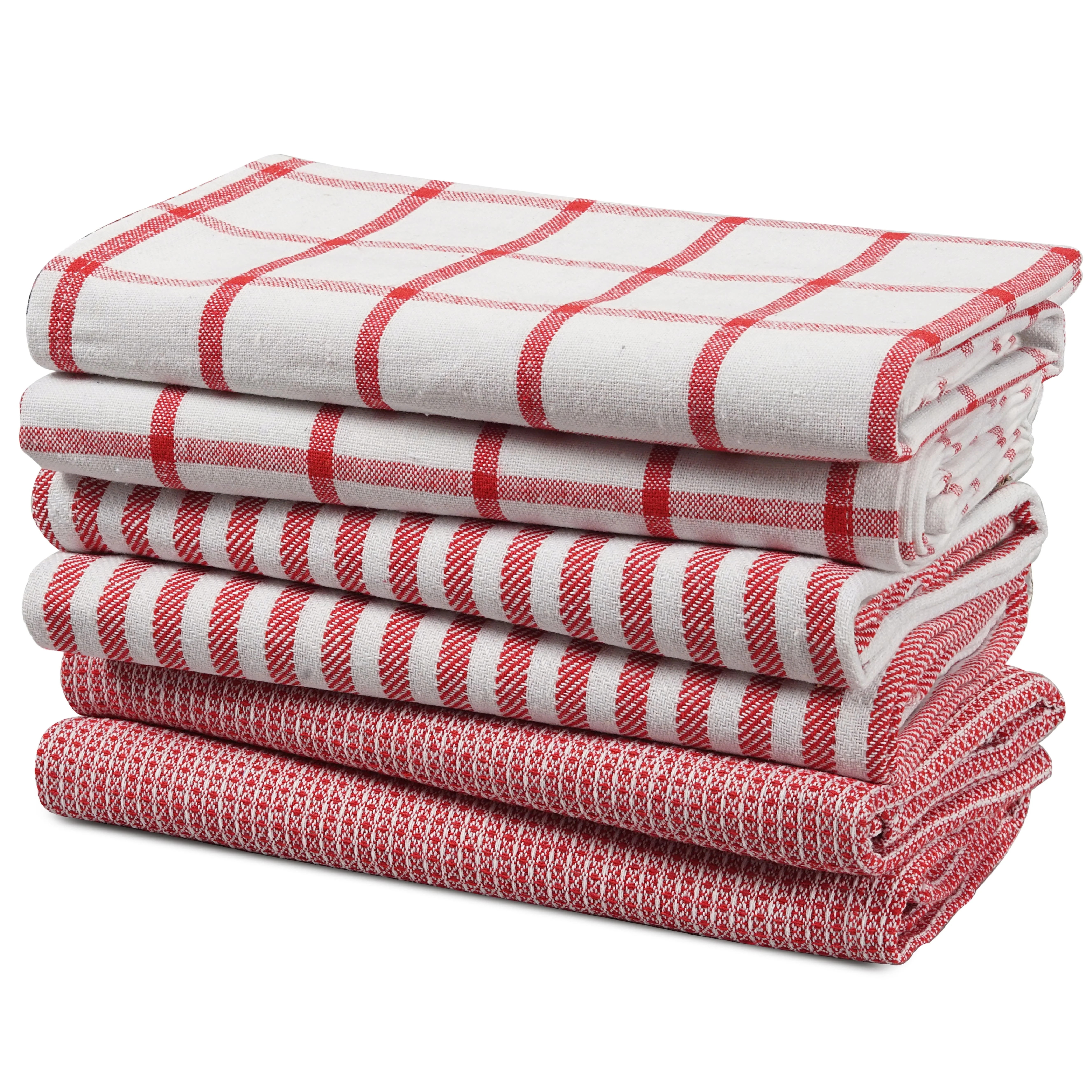 Kitchen Towels Set - Pack of 6 Cotton Dish Towels for Drying Dishes, 18”x 28”, Kitchen Hand T... | Walmart (US)