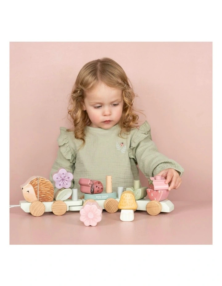 Little DutchFairy Garden Stacking Train Hedgehog | Myer