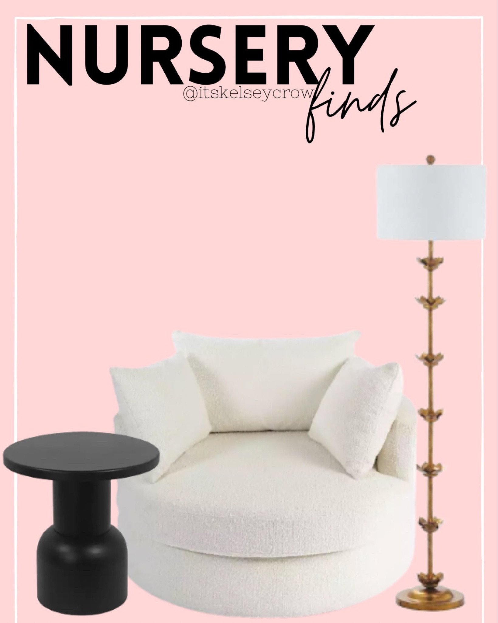 Use code ONSALE for 25% off!

Nursery
Decor
Home 
Accent chair
Boucle
Side table
Modern
Gil’s room
Baby room
Gold lamp
Floor lamp
Swivel chair

#LTKbaby #LTKsalealert #LTKhome