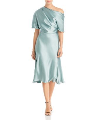 Amsale Draped One Shoulder Midi Dress Back to Results -  Women - Bloomingdale's | Bloomingdale's (US)