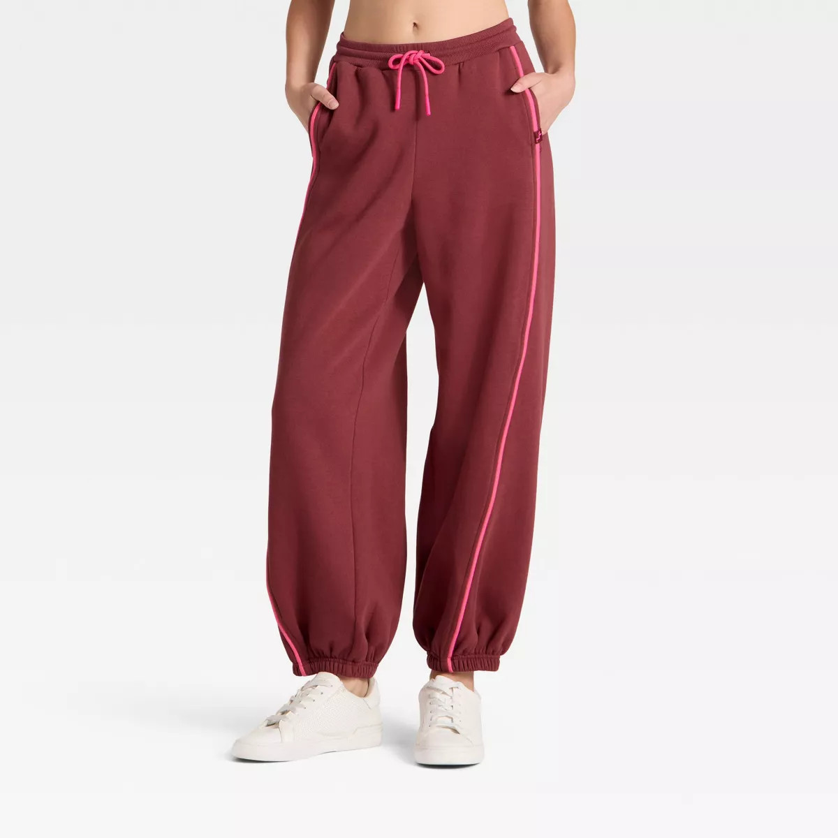 Women's Barrel Leg Fleece Jogger Sweatpants - JoyLab™ | Target