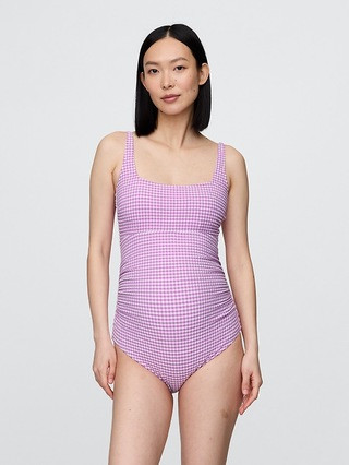 Maternity Square Neck One-Piece Swimsuit | Gap (US)