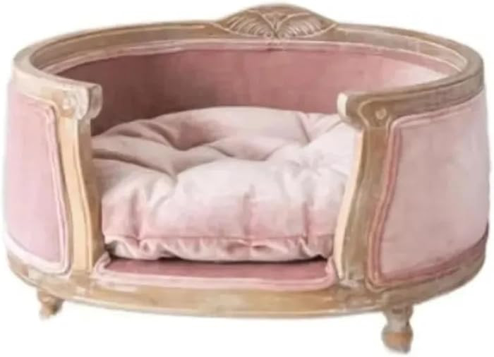 Solid Wood European Carved Pet Sofa Bed for Small Animals | Amazon (US)
