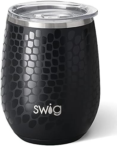 Swig Life 14oz Insulated Wine Tumbler with Lid | 40+ Pattern Options | Dishwasher Safe, Holds 2 Glas | Amazon (US)