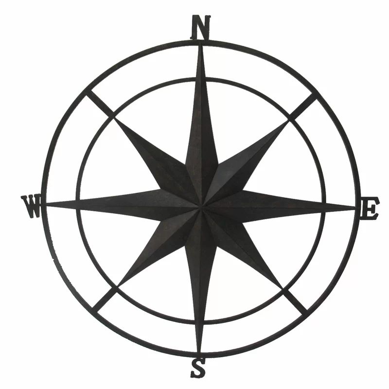 Outdoor Metal Wall Compass | Wayfair North America