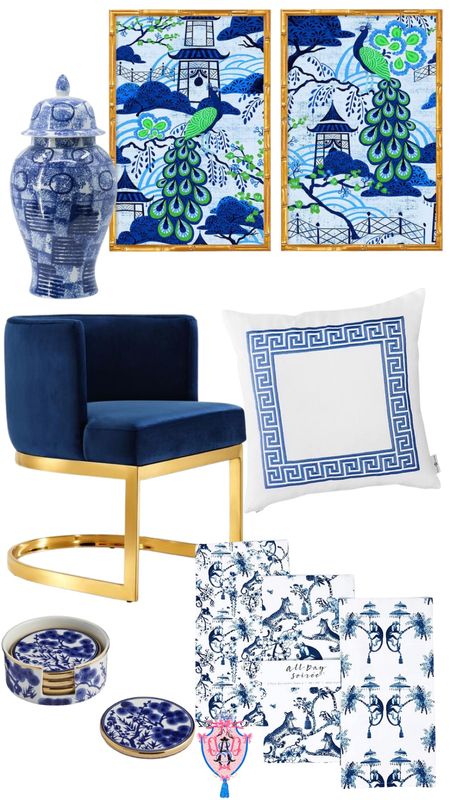 Blue and white home decor - chinoiserie - accent pieces - furniture - artwork - interior design - house inspiration

#LTKhome #LTKFind #LTKGiftGuide