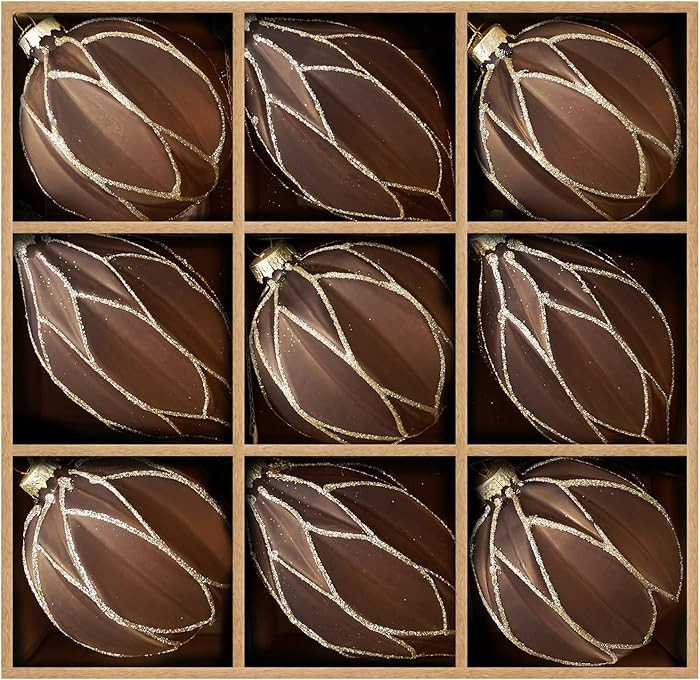 WDS WONDROUS Christmas Ball Ornaments, Vintage Ball & Teardrop Xmas Tree Ornament Set, Hanging As... | Amazon (US)