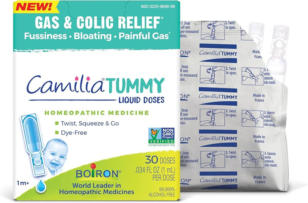 Boiron Camilia Tummy for Colic, Painful Gas, Bloating, & Fussiness- Sterile and Non-Drowsy Liquid... | Amazon (US)