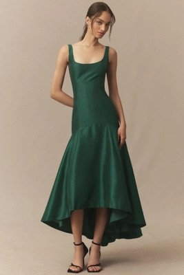 Hutch Alaia Sleeveless Scoop-Neck High-Low Midi Dress | Anthropologie (US)