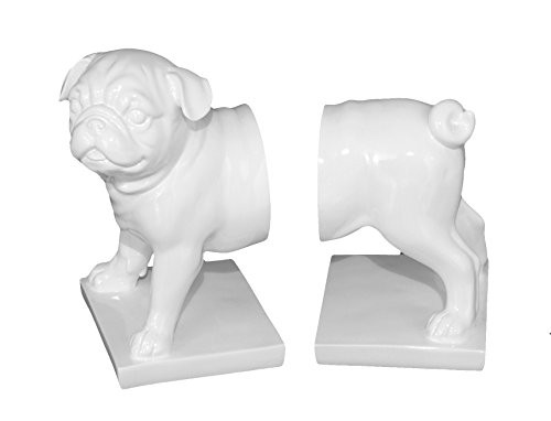 Benzara Contemporary Styled Resin Dog Bookend, Set of 2 | Amazon (US)