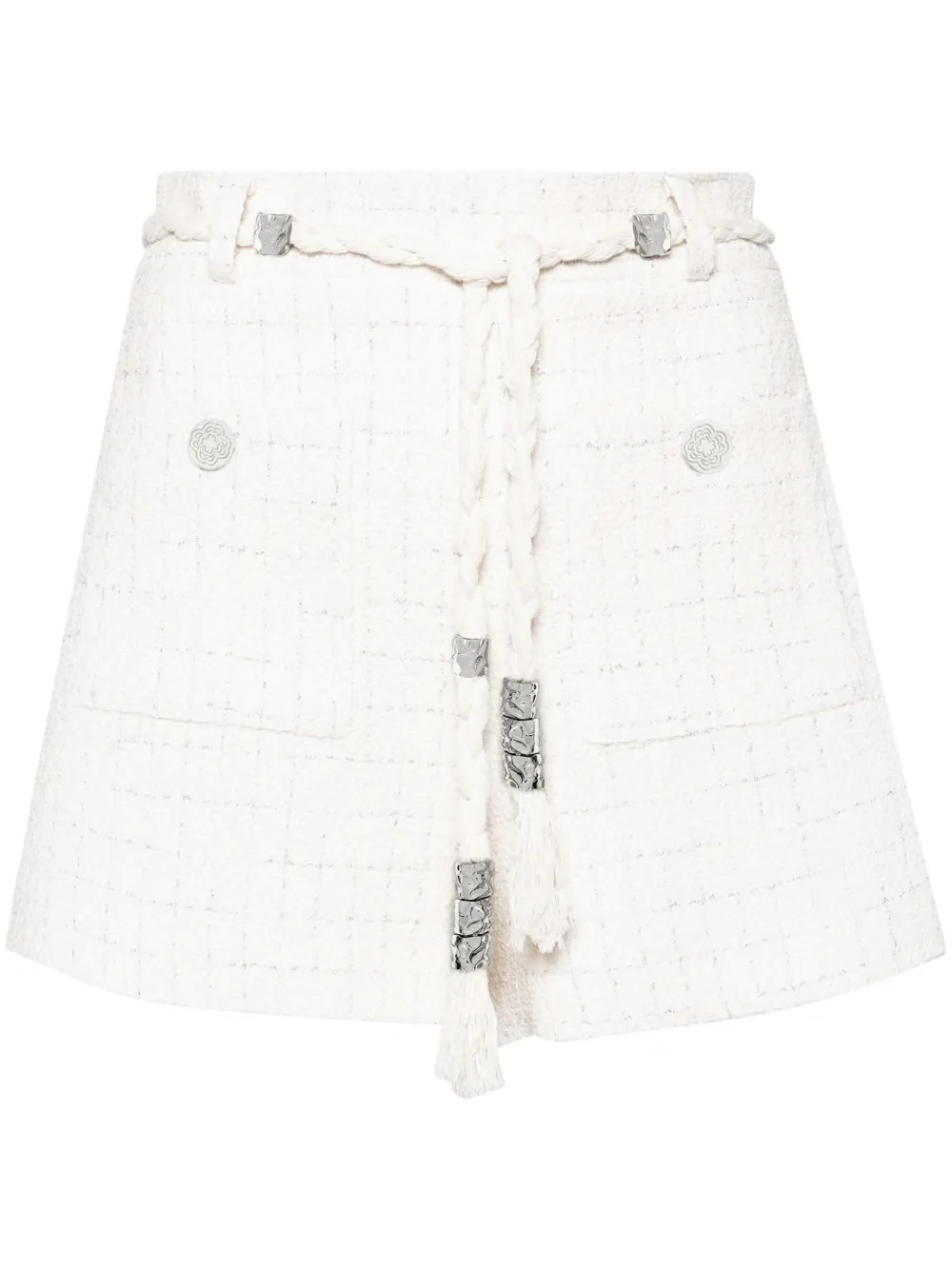 Maje Metallic Tweed Shorts - Farfetch | Farfetch Global