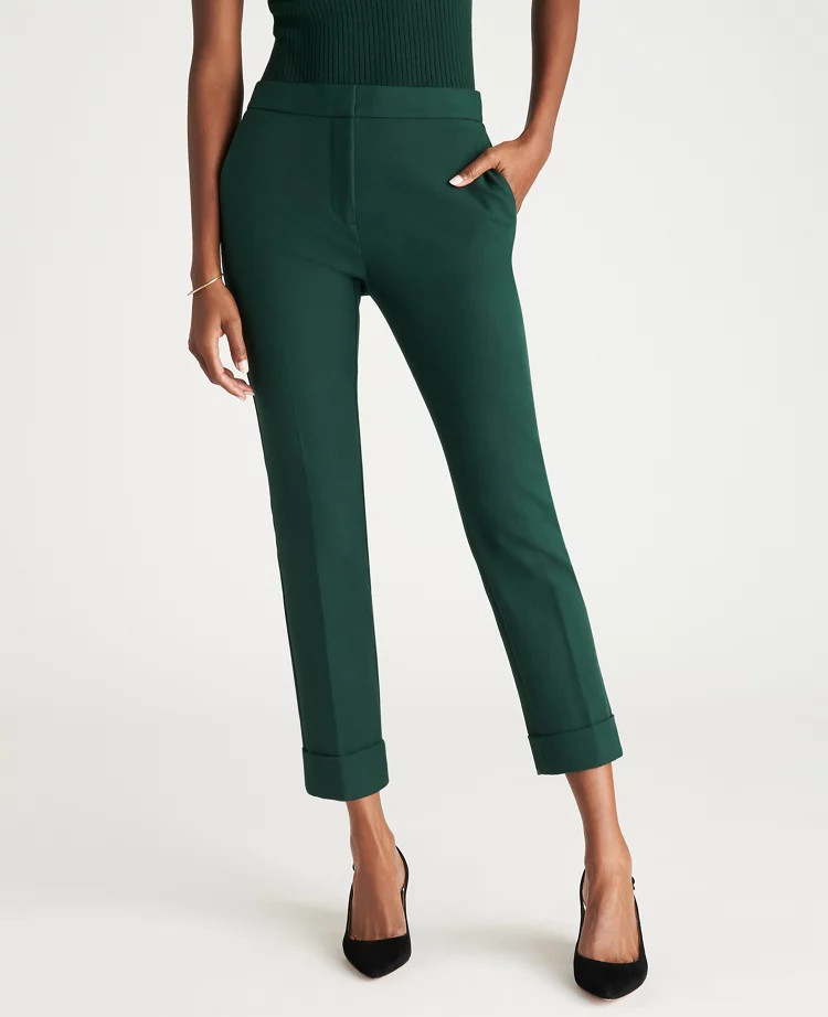 The Petite High Waist Ankle Pant - Curvy Fit | Ann Taylor (US)