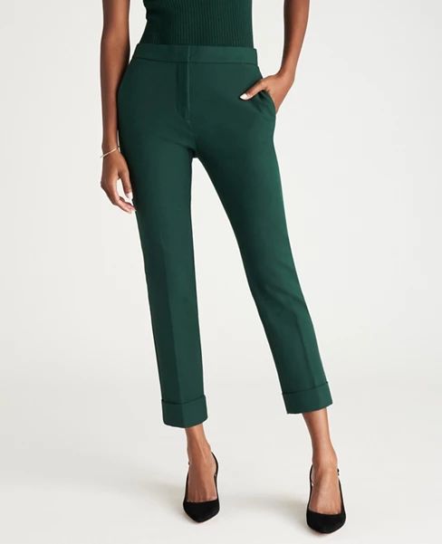 The Petite High Waist Ankle Pant - Curvy Fit | Ann Taylor (US)