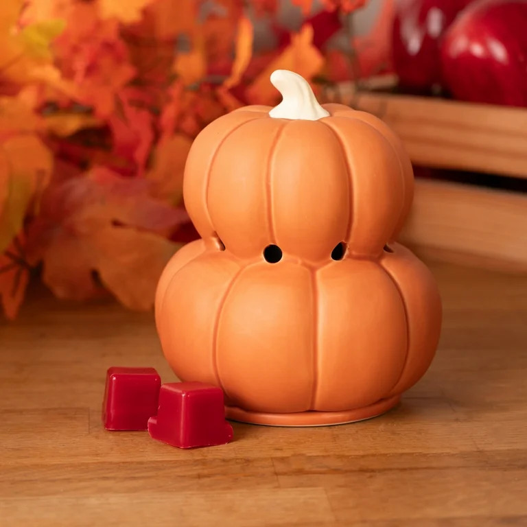 Better Homes & Gardens Double Orange Pumpkins Full Size Wax Warmer - Walmart.com | Walmart (US)
