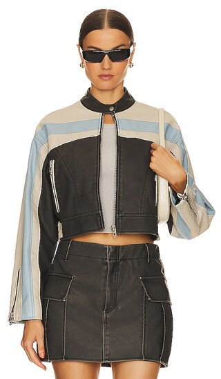 Light Speed Faux Leather Jacket in Light Speed | Revolve Clothing (Global)