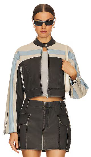 Light Speed Faux Leather Jacket in Light Speed | Revolve Clothing (Global)