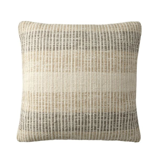 Better Homes & Gardens Liam Textured Stripe 24" x 24" Pillow by Dave & Jenny Marrs | Walmart (US)
