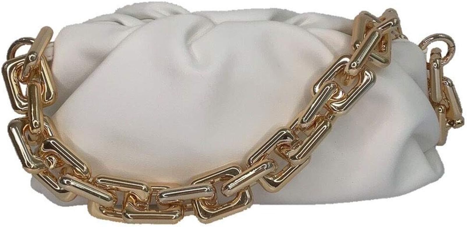 Dumpling Bag Cloud Purses and Handbags for Women Chunky Chain Pouch Shoulder Bag | Amazon (US)