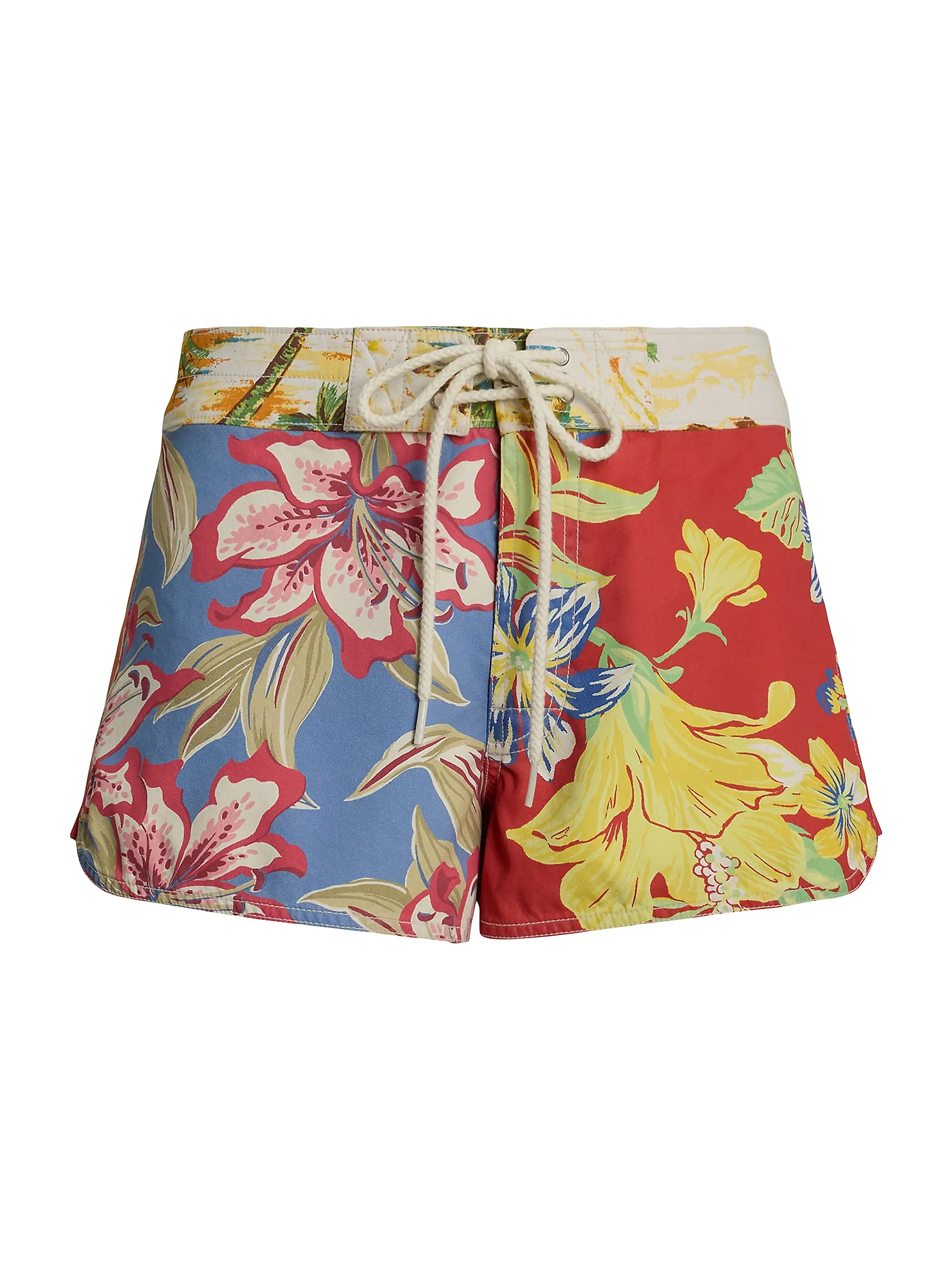 Shop Polo Ralph Lauren Tropical Floral Cotton Twill Swim Shorts | Saks Fifth Avenue | Saks Fifth Avenue