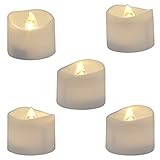 Amazon.com: Homemory Flameless Tea Lights Candles, Last 5days Longer Battery Operated LED Votive ... | Amazon (US)
