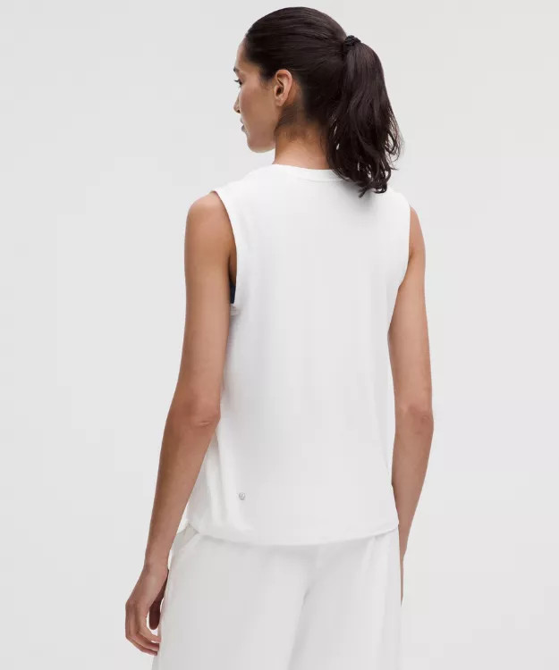 Jersey Training Muscle Tank Top Long   Wordmark | lululemon (AU)