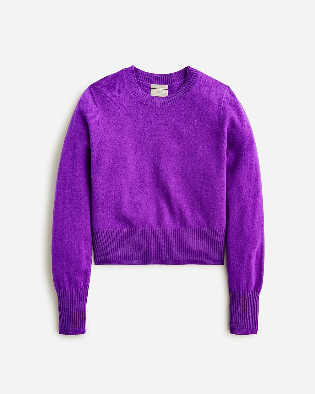 Cashmere shrunken crewneck sweater | J. Crew US