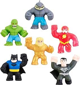 Heroes of Goo Jit Zu Licensed DC Minis - 6 Pack - 2.5'' Tall - Stealth Armor Batman, Gold Armor A... | Amazon (US)