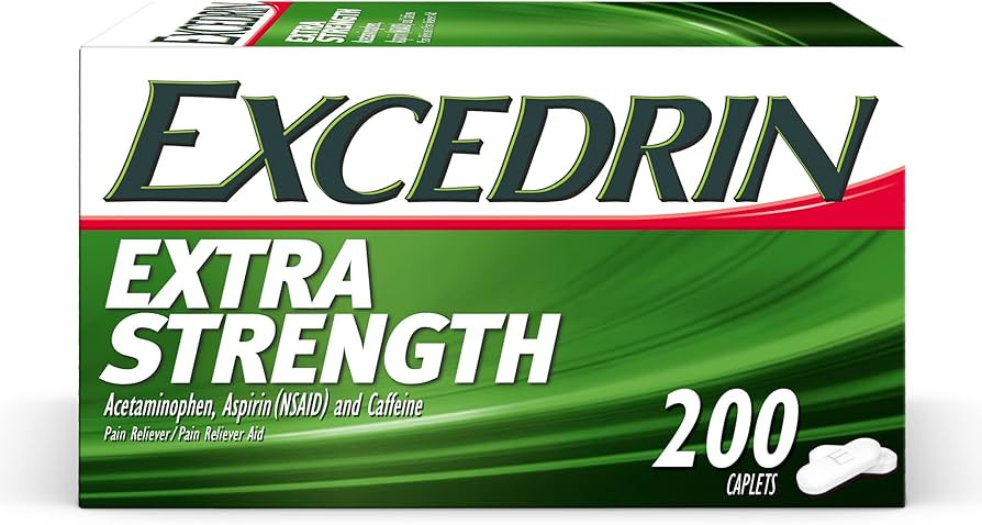 Excedrin Extra Strength Pain Relief Caplets For Headache Relief, Temporarily Relieves Minor Aches... | Amazon (US)