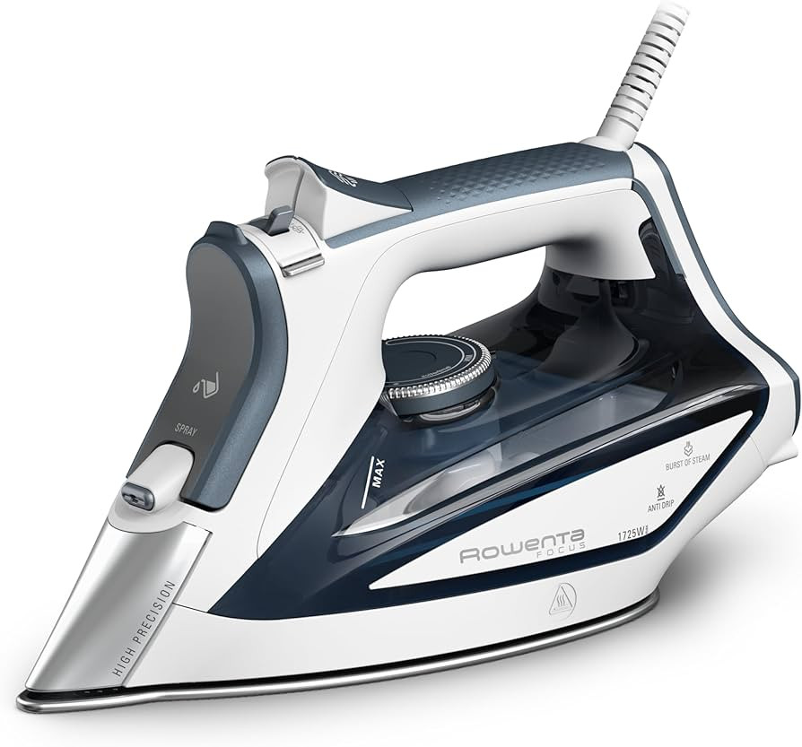 Rowenta, Iron, Focus Stainless Steel Soleplate Steam Iron for Clothes, 400 Microsteam Holes, Powe... | Amazon (US)