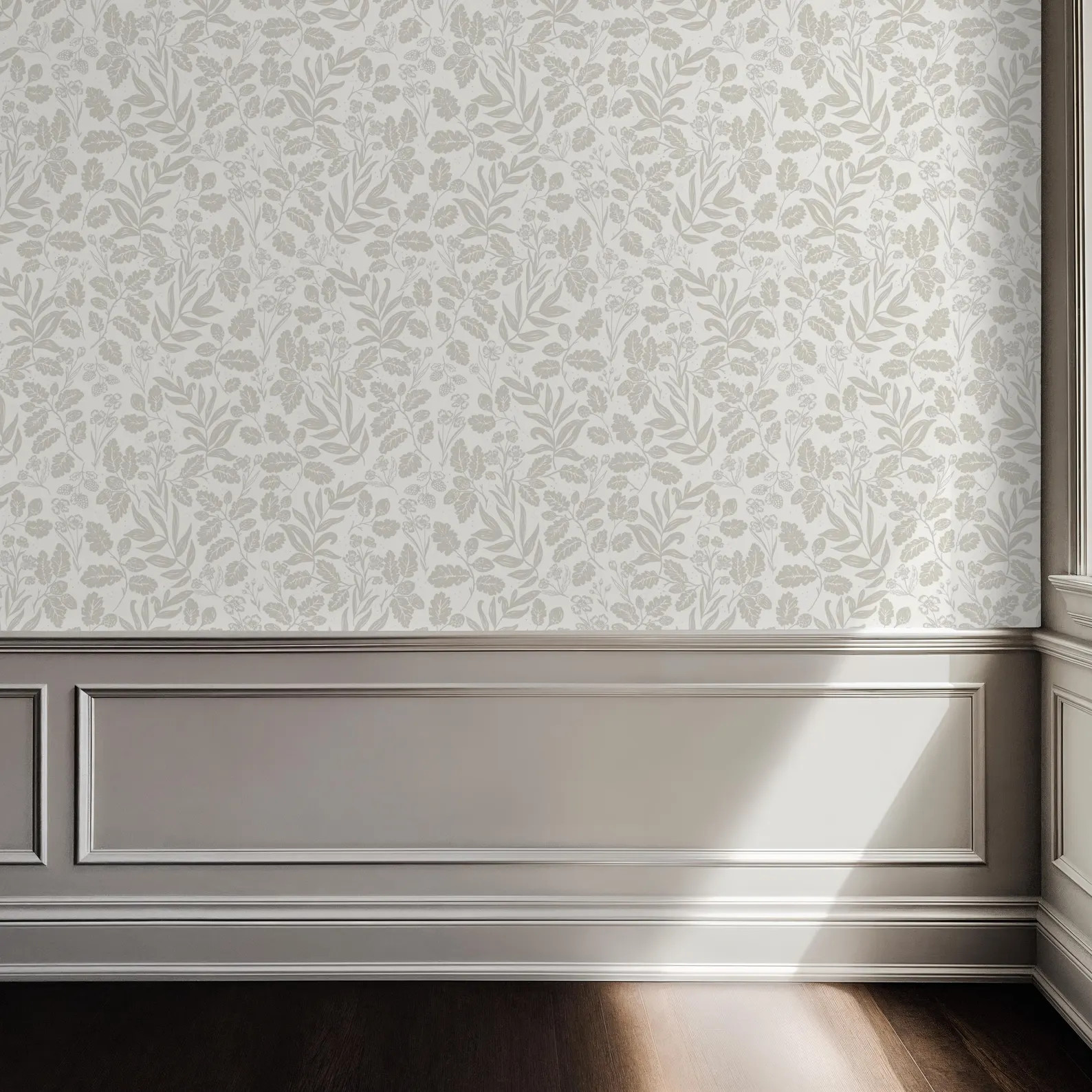 Oak & Acorn Wallpaper: Neutral Heritage Peel and Stick Design - Etsy | Etsy (US)