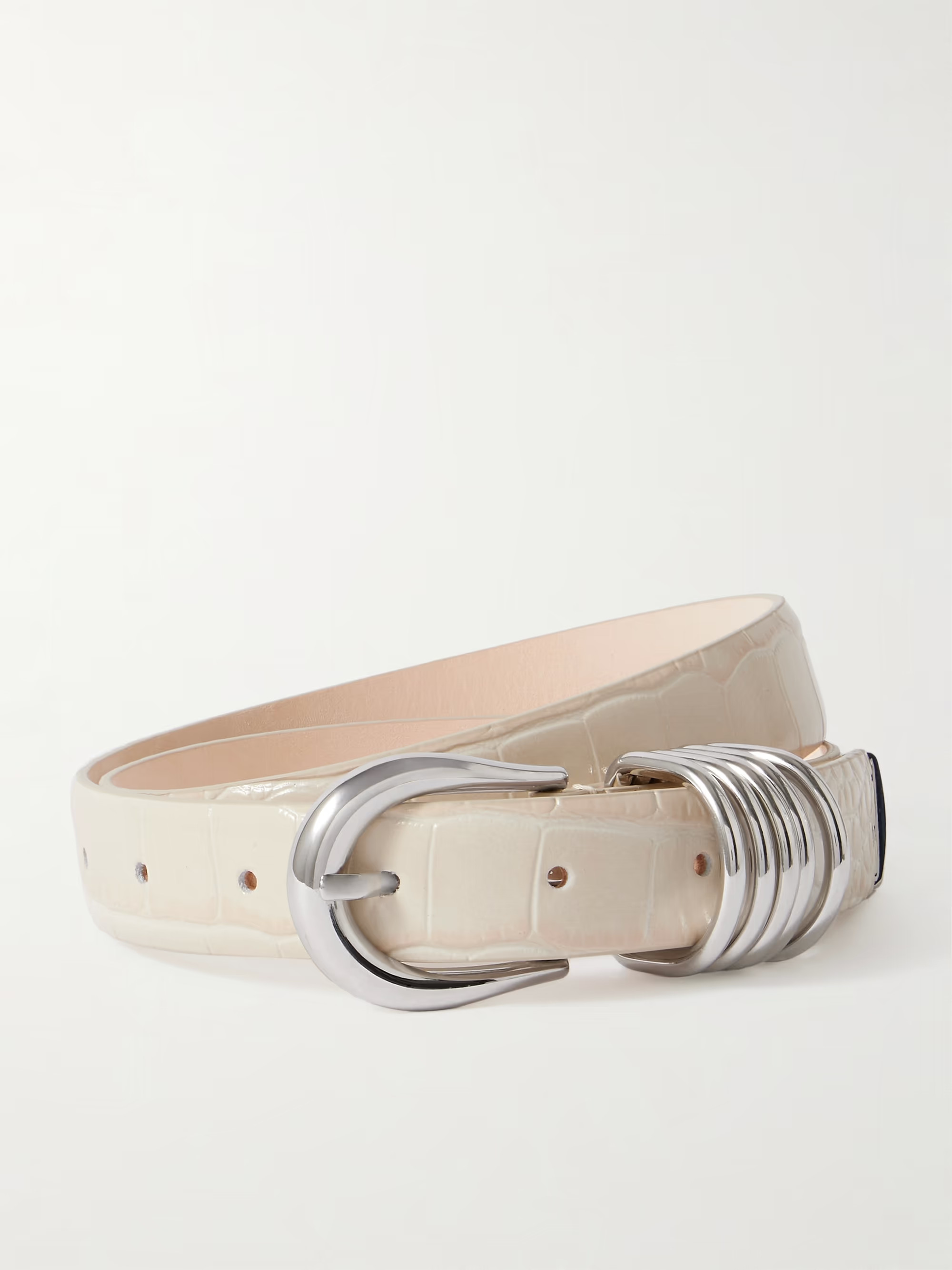 Hollyhock croc-effect leather belt | NET-A-PORTER (US)