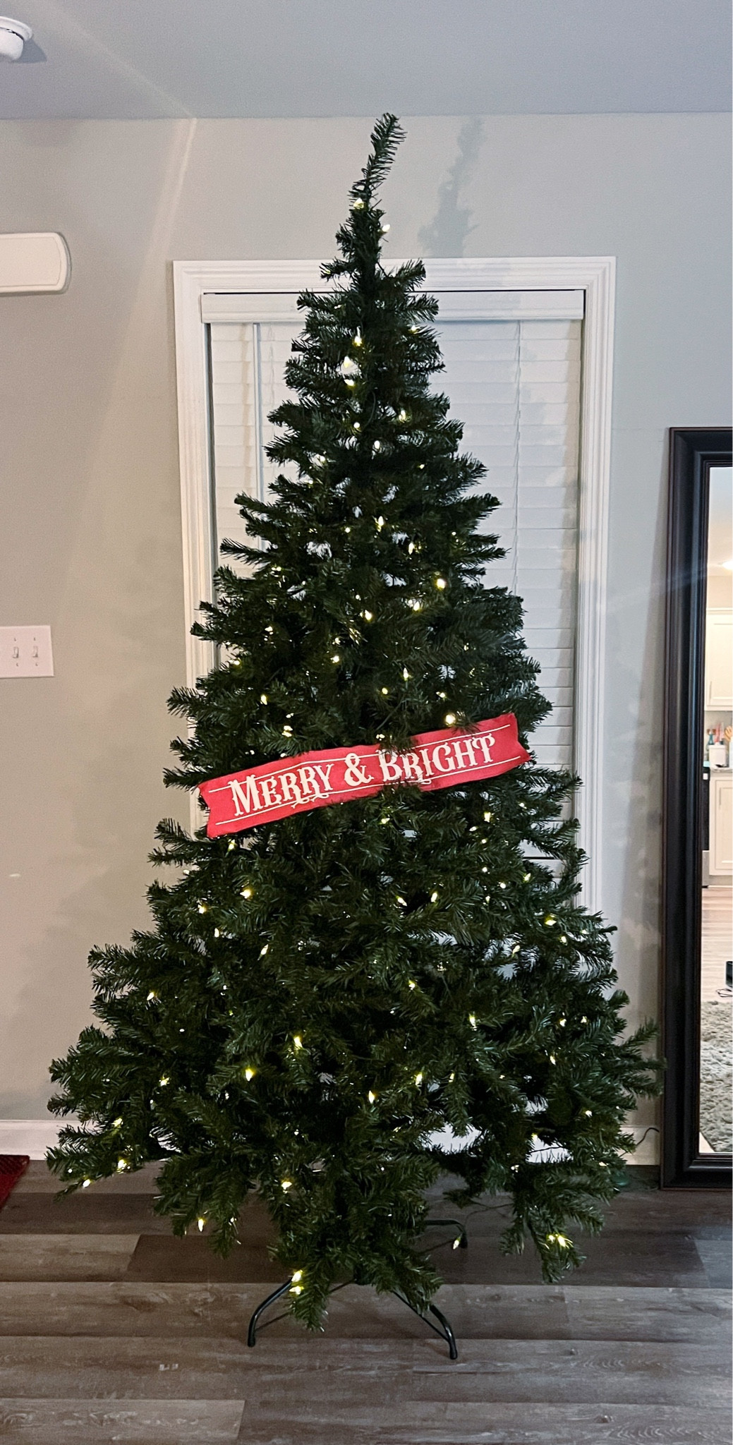 Perfect Christmas tree for UNDER $100!! Change the lights from white to color with a floor pedal. 7.5ft and totally worth the money! 

#LTKHoliday #LTKCyberWeek #LTKSeasonal