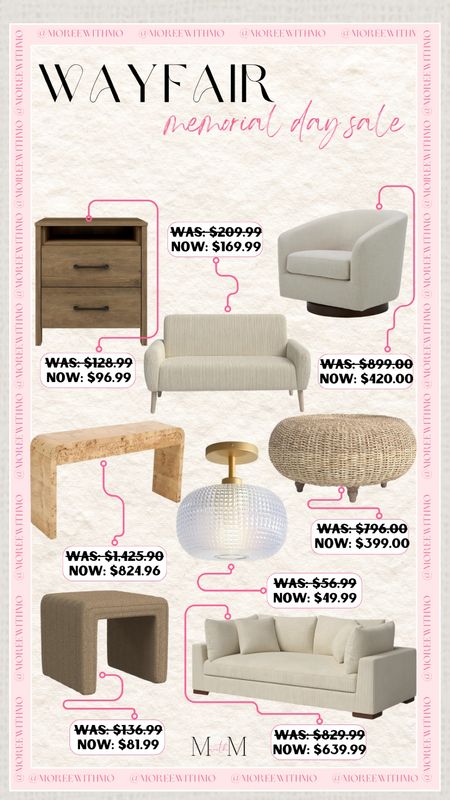 Check out Wayfair's Memorial Day sale! You can get affordable home decor and patio finds with budget-friendly styles. Sale ends on May 28th, so make sure you don't miss it!

Home Decor
Memorial Day
Patio Finds
Wayfair
Moreewithmo

#LTKSeasonal #LTKHome #LTKSaleAlert