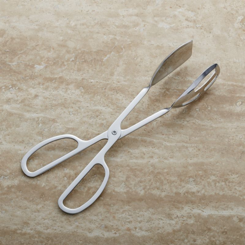 Scissor Handled Serving Tongs + Reviews | Crate & Barrel | Crate & Barrel