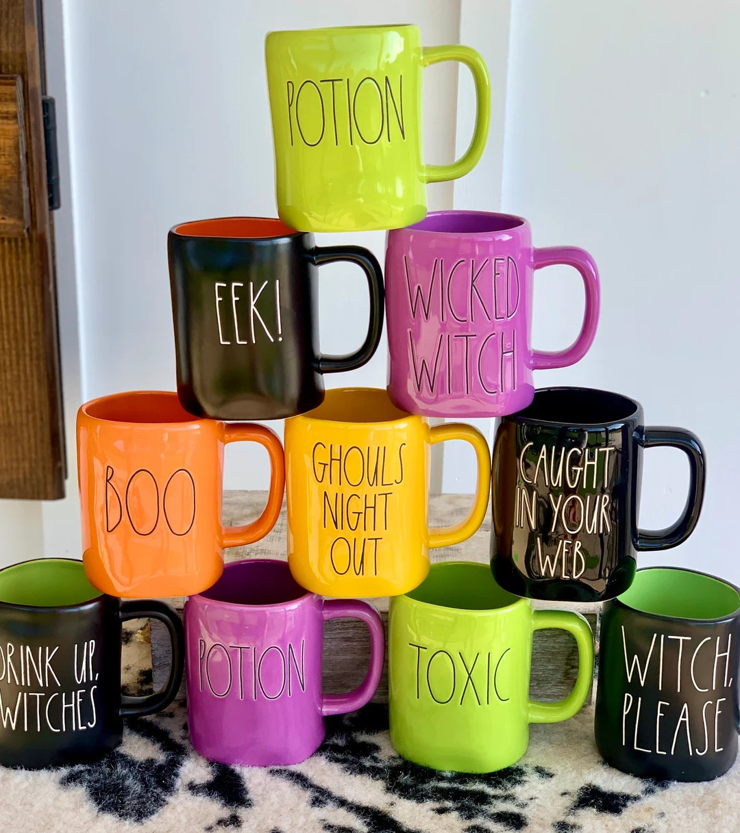 Rae Dunn Halloween Mug Rae Dunn Witch Mug Rae Dunn Ghost Mug - Etsy | Etsy (US)