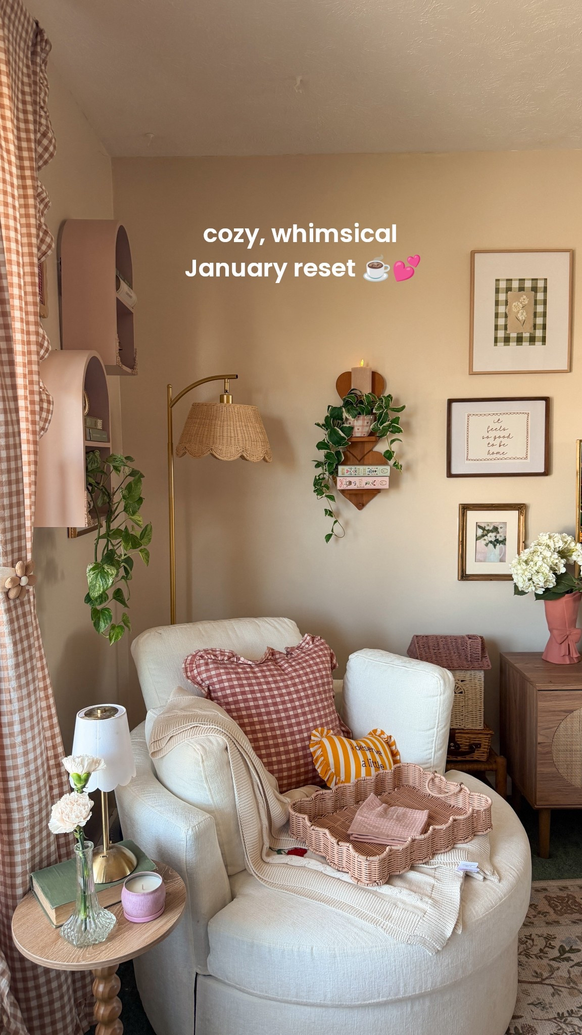 January means cozy, colorful reset to keep the winter blues away. ☕️💕 

#LTKSeasonal #LTKHome #LTKFindsUnder50