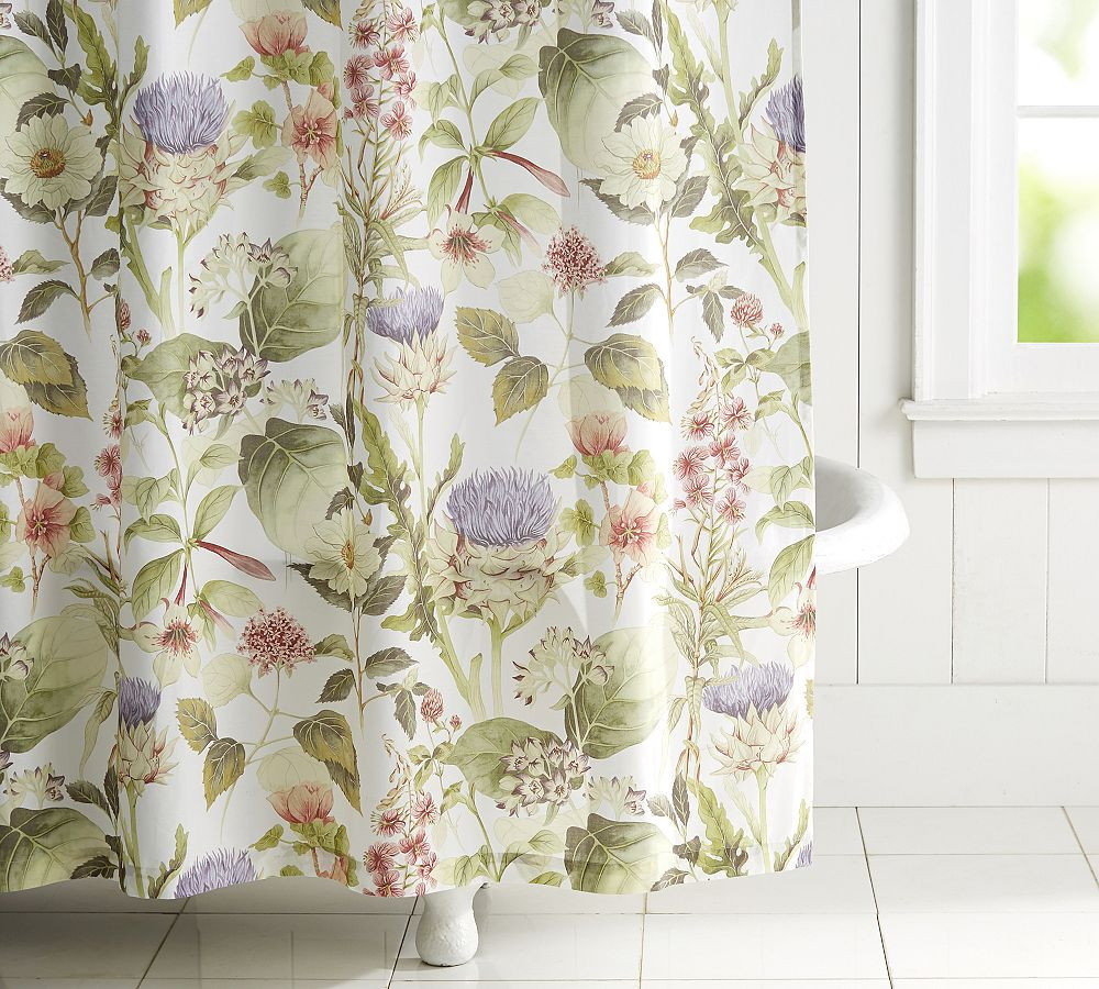 Thistle Shower Curtain | Pottery Barn (US)