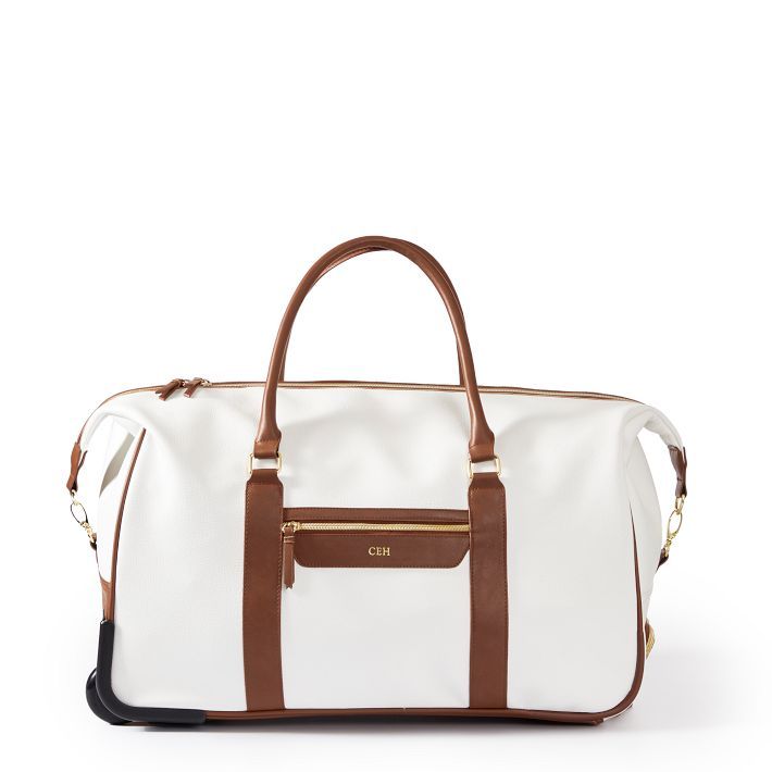 Concourse Vegan Leather Rolling Duffle | Mark and Graham