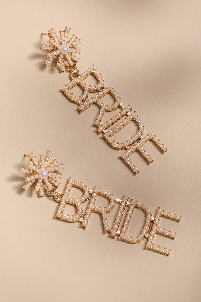 Bride Pearl Linear Drop Earrings | Francesca's