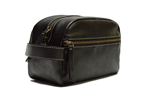 Timberland Men's Rugged Wash Leather Travel Kit, Black | Amazon (US)
